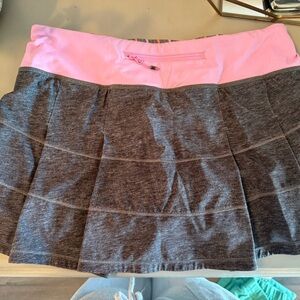 Grey Lululemon tennis skirt